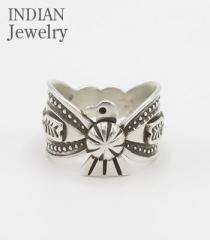 INDIAN JEWELRY ioz|_ELh}|X^v[N|OwNAVAJO STAMPED RING Thunderbird Darrell CadmanxyAJWEl