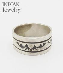 INDIAN JEWELRY ioz|I[o[C|OwNAVAJO OVERLAY SILVER RINGxyAJWElCeBuzIJ-405