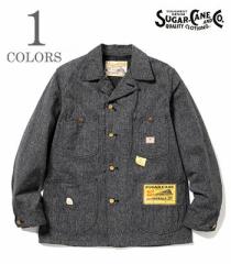 SUGAR CANE VK[P[ ubNRo[g|Jo[I[w9oz. BLACK COVERT WORK COATxyAJWE[NzSC14373