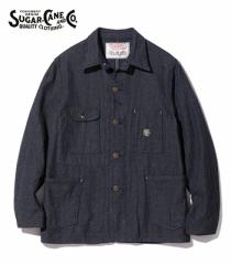 SUGAR CANE FICTION ROMANCE VK[P[ CfBScC[h|[NR[g|Jo[I[w12oz. INDIGO COTTON TWEED WORK COATxy