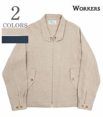 WORKERS [J[Y l|hbNC[|ngWPbgwSummer Harrington jacket, LinenxyAJWE[Nz24s-1-hj