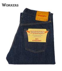 ���[�J�[�Y 13.75oz. �Ė� �X�g���[�g�W�[���Y WORKERS Straight Jeans 801