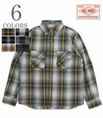 BIG MIKE rbO}CN |wr[tl|`FbN|[NVcwHEAVY FLANNEL WORK SHIRTxyAJWE[Nz1023351