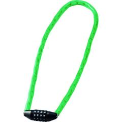 チェーンロック(ダイヤル錠タイプ) 緑 CD-100G 全長1000mm