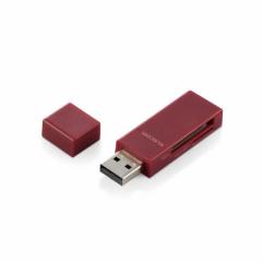 GR@ELECOM@J[h[_[ XeBbN^Cv USB2.0Ή SD+microSDΉ bh@MR-D205RD