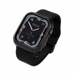 �G���R���@ELECOM�@Apple Watch series7 45mm/�\�t�g�o���p�[/�u���b�N�@AW-21ABPUBK