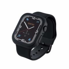 GR@ELECOM@Apple Watch series7 45mm/tJo[P[X/v~AKX/Z~bNR[g/ubN@AW-21AFCGCBK