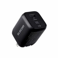 �G���R���@ELECOM�@�m�[�g�p�\�R�� �[�d�� PD 65W PPS�Ή� Type-C �~2 USB A �~1 �܂肽���݃v���O ���^ �y�� �u���b�N �@ACDC-PD4465BK