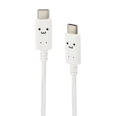 �G���R���@ELECOM�@USB Type-C to USB Type-C�P�[�u��/��c�L�^�C�v/2.0m/�V���`����(�z���C�g�~�u���b�N)�@MPA-CCF20WF