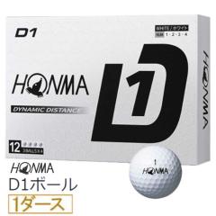 �{�ԃS���t�@�S���t�{�[�� HONMA D1�{�[�� 1�_�[�X(12��)/�z���C�g �y�ԕi�����s�z�@BT2401_WH