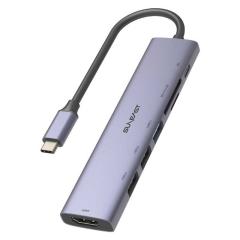SUNEAST�@USB PD�Ή� �h�b�L���O�X�e�[�V����/USB�n�u�m�o�X�p���[ /7�|�[�g /USB 3.2 Gen1�Ή� /USB Power Delivery�Ή��n�@SE-DSRC71A3