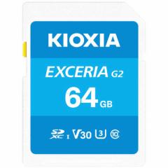 KIOXIA LINVA@SDXCJ[h EXCERIA f[^T[rXt (Class10/64GB)@KSDU-B064GBK