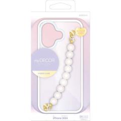���X�^�o�i�i�@iPhone 16(6.1�C���`)MY.DECOR �n�C�u���b�h�P�[�X TPU�~PC - key ring - �p�[���`�F�[���~�N���A �p�[���N���A�@8165IP46