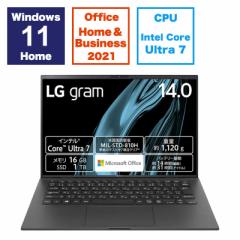 LG@m[gp\R gram [14.0^ /Windows11 Home /intel Core Ultra 7 /F16GB /Office HomeandBusiness]@14Z90S-MA78J2