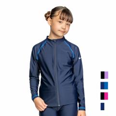 iCL bVK[h LbY ̎q  WbvAbv  WjA XCEFA NIKE SWIM GIRLS F/Z UV nChK[h 120cm 130