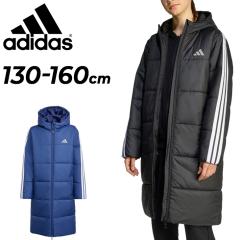 �A�f�B�_�X �L�b�Y �W���j�A 3�X�g���C�v�����O�R�[�g adidas �x���`�R�[�g ���ȃR�[�g 130-160cm �q���� �ۉ� �h���A�E�^�[ �t�[�h�t�� 