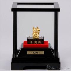 大黒天 大黒様 七福神 純金 置物 縁起物 金運 財運 商売繫盛 コレクション 金工芸品 K24イエローゴールド ユニセックス   中古 大黒天 大黒様 七福神 純金 置物 縁起物 金運 財運 商売〓盛