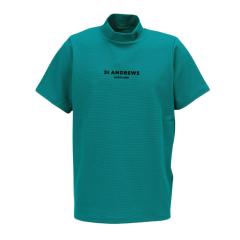 St ANDREWS セントアンドリュース モックネック半袖シャツ 総柄 ゴルフ セントアンドリュース(ST.ANDREWS)モックネック ゴルフ メンズ