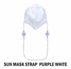 SUN MASK STRAP PURPLE WHITE SECOND UNIQUE NAME. [J[Ki ZJhj[Nl[ 