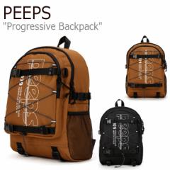 ピープス リュック PEEPS PROGRESSIVE BACKPACK プログレッシブ バックパック BLACK ブラック BROWN ブラウン P0000BFS/T バッグ