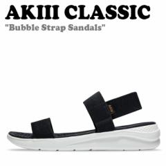 AL NVbN T_ AKIII CLASSIC Bubble Strap Sandals ou Xgbv T_ BLACK AKAISWP0223 V[Y