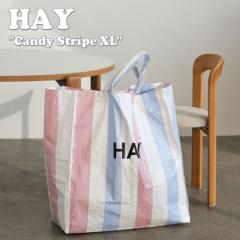 ヘイ トートバッグ HAY Candy Stripe XL キャンディー ストライプXL Blue Red White ブルー レッド ホワイト 541437 バッグ