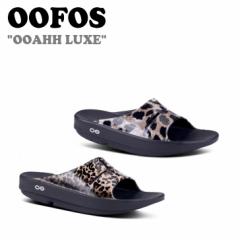 E[tHX T_ OOFOS OOAHH LUXE E[A[ NX RECOVERY SANDAL Jo[T_ LEOPARD CHEETAH V[Y