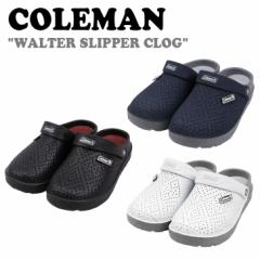 R[} T_ COLEMAN WALTER SLIPPER CLOG EH^[ Xbp NbO BLACK NAVY WHITE 21-WALTER V[Y