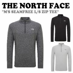 m[XtFCX T THE NORTH FACE MS SEAMFREE L/S ZIP TEE S3F NT7LP53A/B/C EFA