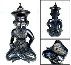 時代物 千年沈水黒木 東南アジアお守り神 沈水実験済み 古美術