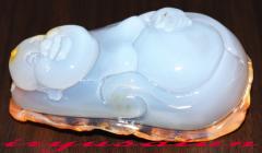  mE VR 蒤zܗlt J^ Vi _ F IWi ꓁ Hotei agate Netsuke  Зʉ_