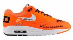 iCL fB[X GA}bNXP Nike Air Max 1 LUX "Just Do It" Xj[J[ Total Orange/White/Black