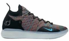 iCL Y Nike KD 11 XI "Multi-Color" obV Black/Chlorine Blue/Persian Violet Prfg