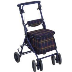 島製作所 コンパクトなシルバーカー サニーウォーカーSP 小 (格子NB)の