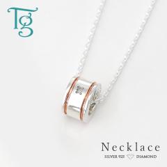 �l�b�N���X ���f�B�[�X �V���o�[ �_�C�������h �����O�^ �V���v�� ������� �y���_���g Silver 925 �������`�F�[���t�� jln051pg