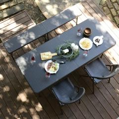 IKEA イケア 2人掛けソファ 屋外用 ホワイト グレー big20522739