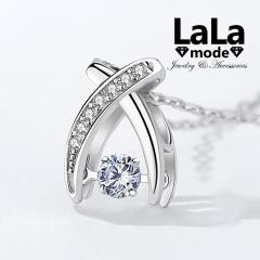 �l�b�N���X ���f�B�[�X ���ꐯ �X�^�[ �� ���[�� 0.5ct CZ�_�C�������h AAAA �L���[�r�b�N �W���R�j�A �V���o�[ �v���`�i �R�[�e�B���O�d