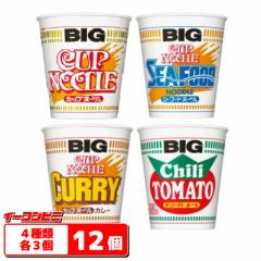 日清　カップヌードル　BIG（ビッグ）　4種　各3個セット（計12個）　【送料無料(沖縄・離島除く)】｜au PAY マーケット