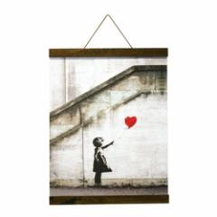 oNV[ |X^[  |X^[nK[ Zbg Banksy Red Balloon(Brown Hanger style) Logom S CeA i