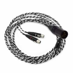 ( [:) AUDEZE I[fW[ Premium Black-Silver headphone cable for LCD (4pin XLRoX) yCBL-XL-1025z