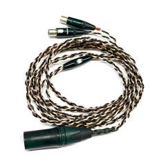() AUDEZE I[fW[ Premium Black-Copper headphone cable for LCD (4pin XLRoX) (CBL-XL-1030) P[u (