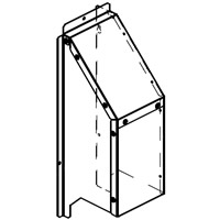 シャープ 室外機用 右側吸い込み口防雪フード 【品番：AZ-FSHR1】の