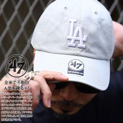 47 �L���b�v ���� �����Y �t�ďH�~�p �O���[ �傫���T�C�Y MLB Dodgers LA ���S 47brand �t�H�[�e�B�Z�u�� CLEAN UP �h�W���[�X �X�q cap