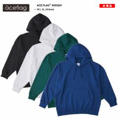 ACE FLAG パーカー ブランド 無地 スケボー フーディ 長袖 スウェット 裏パイル メンズ レディース 春秋冬用 全4色 大きいサイズ エース