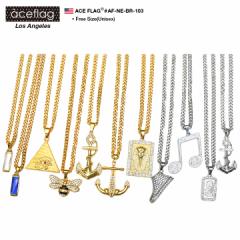 ACEFLAG �l�b�N���X �����Y ���f�B�[�X �S�[���h/�V���o�[ 75cm �G�[�X�t���b�O �약�`�F�[�� �s���~�b�h �����I �d �c�^���J�[���� �X�j