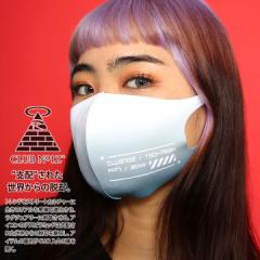 CLUB NO1Z 洗える マスク 布マスク メンズ レディース 春夏秋冬用 白 クラブノイズ 立体マスク 即納 おしゃれ かっこいい 総柄 サイバー