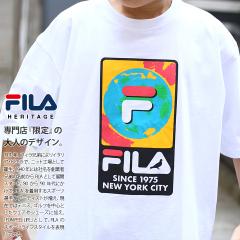 ���X�g1�_�y40%OFF�zSTAPLE �~ FILA heritage T�V���c ���� �����Y ���f�B�[�X �t�ėp ��/�� �傫���T�C�Y �r�b�O�V���G�b�g �t�B�� �w��