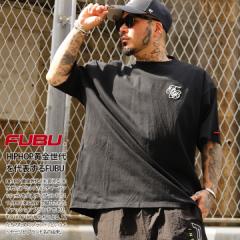 FUBU Tシャツ 半袖 メンズ 春夏用 全3色 大きいサイズ フブ おしゃれ かっこいい シンプル 刺繍 エンブレム ライン ワッペン パッチ ギャ