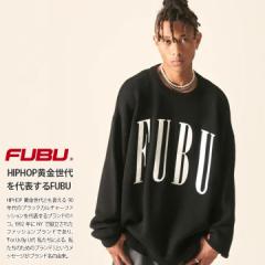 ラスト1点【30%OFF】FUBU ニット セーター 長袖 メンズ 黒 大きいサイズ フブ 編み物 ギフト 贈り物 トップス おしゃれ シンプル 袖ロゴ 