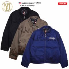 【30%OFF】LIVE MECHANICS アウター 長袖 中綿 ジャケット ブルゾン 人気 メンズ 春秋冬用 全3色 大きいサイズ ライブメカニクス 防寒着 